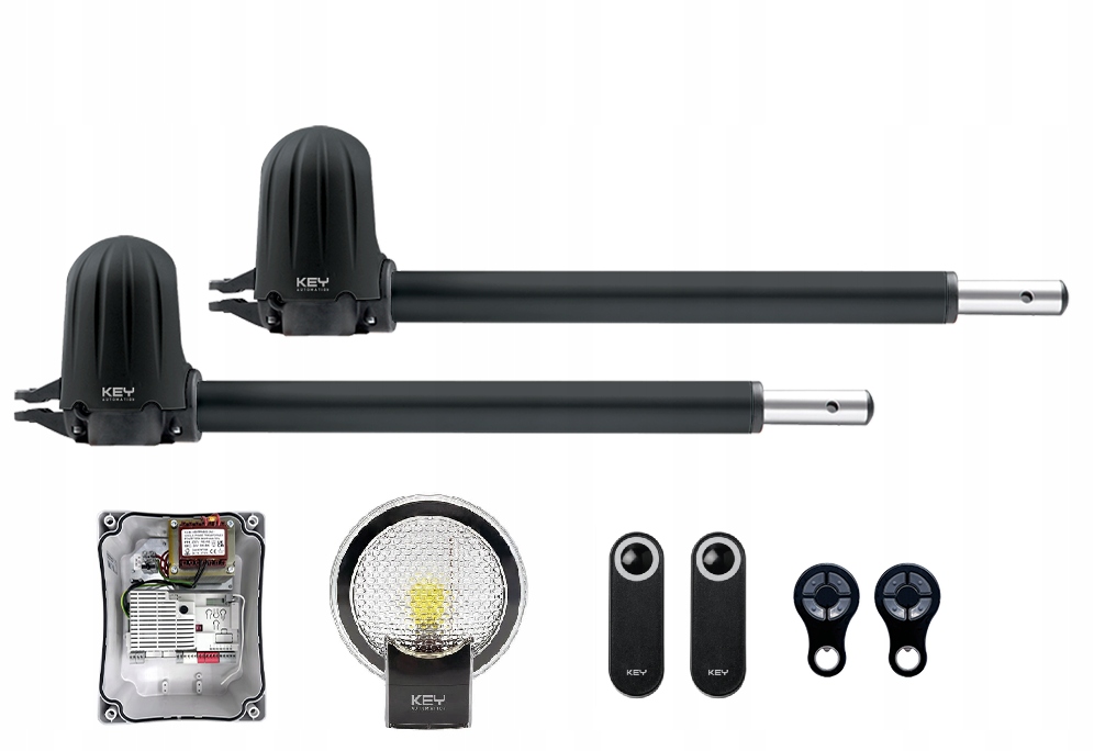 Napęd Do Bramy Skrzydłowej Key Star 300 STAR3324 Lampa Sygnalizacyjna
