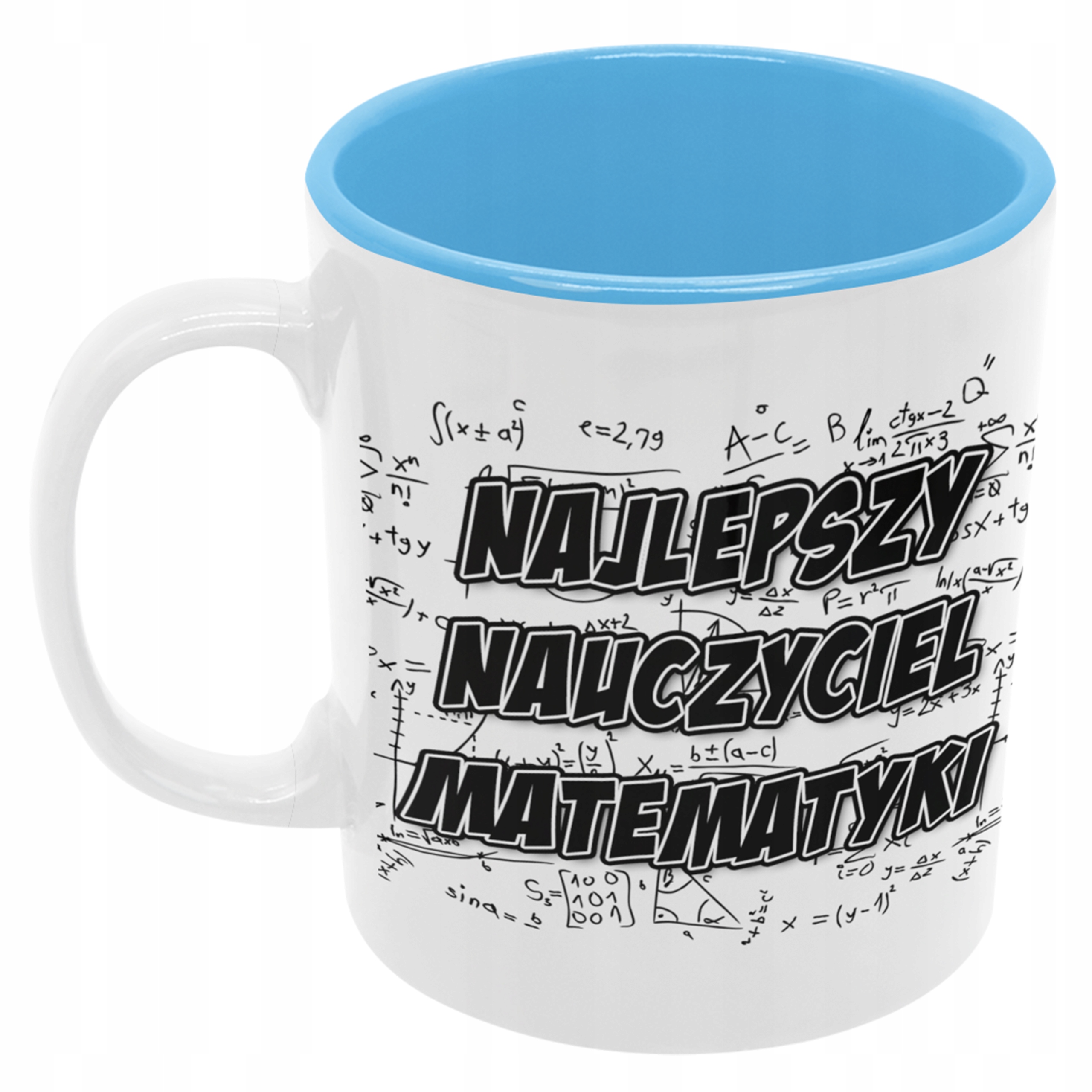 

Kubek matematyk nauczyciela niebieski