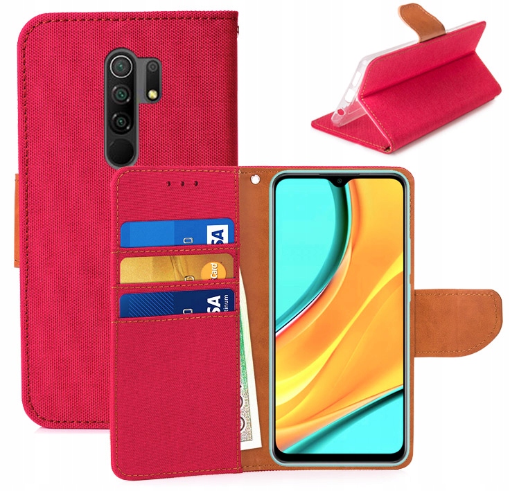 

Etui Portfel Canvas Do Xiaomi Redmi 9