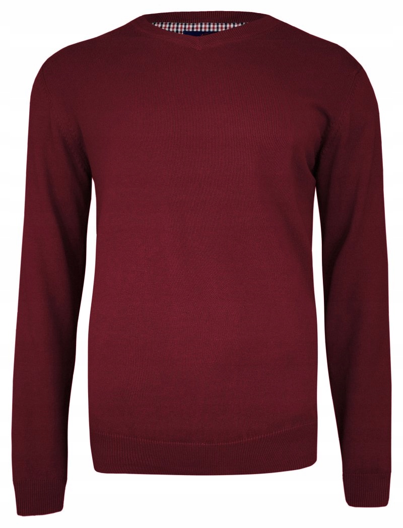 

Ciemny Czerwony Sweter w serek Adriano Guinari M
