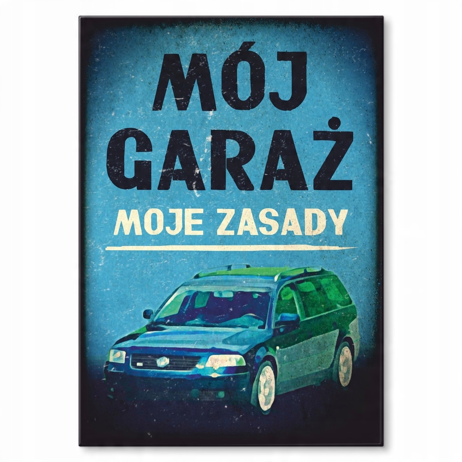 

Plakat metalowy Mój garaż Passat M