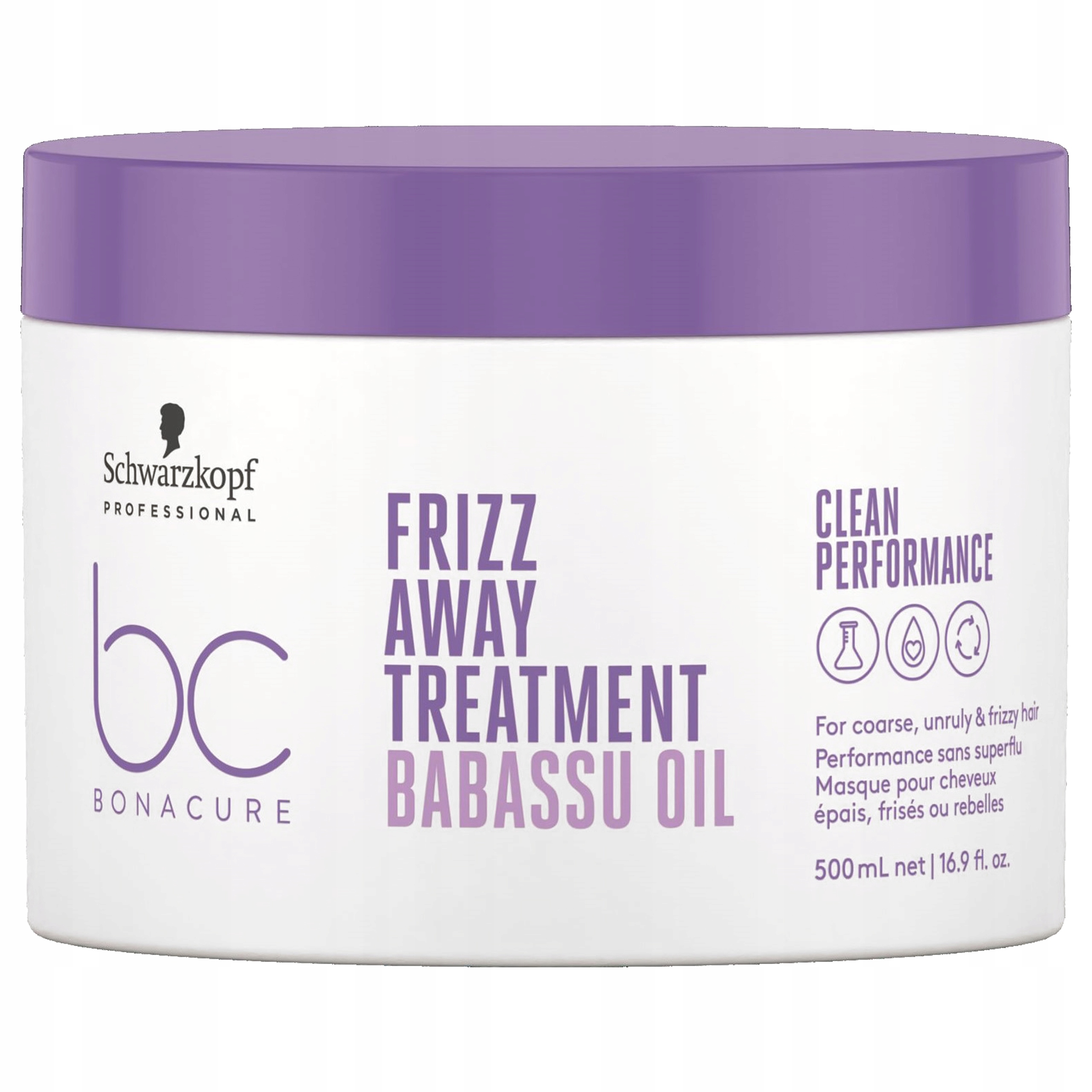 Schwarzkopf Bc Bonacure Frizz Away – vyhlazující maska s keratinem, 500 ml
