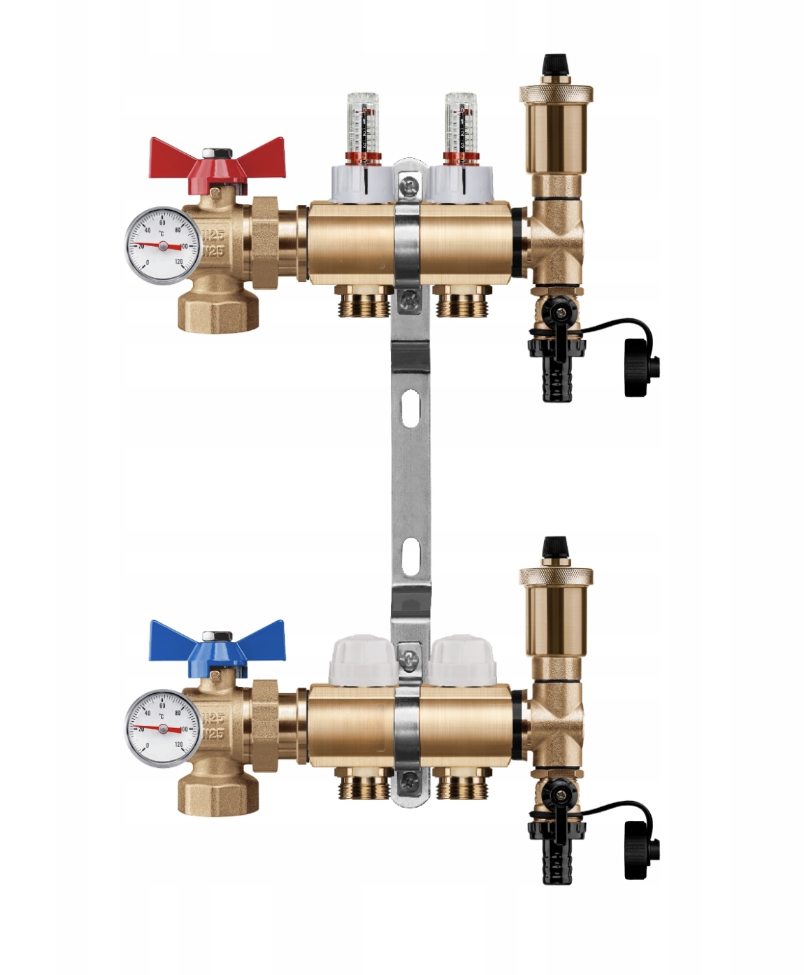 Rozdělovač podlahového vytápění 2 +pex+úhlový Kulový Ventil
