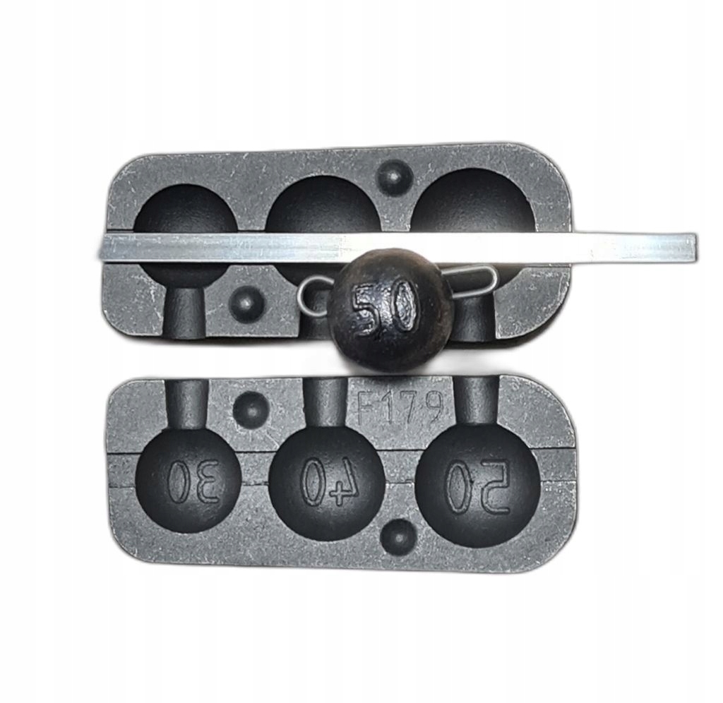 Forma wędkarska do odlewania ciężarków czeburaszka 30 40 50 g (F-179)