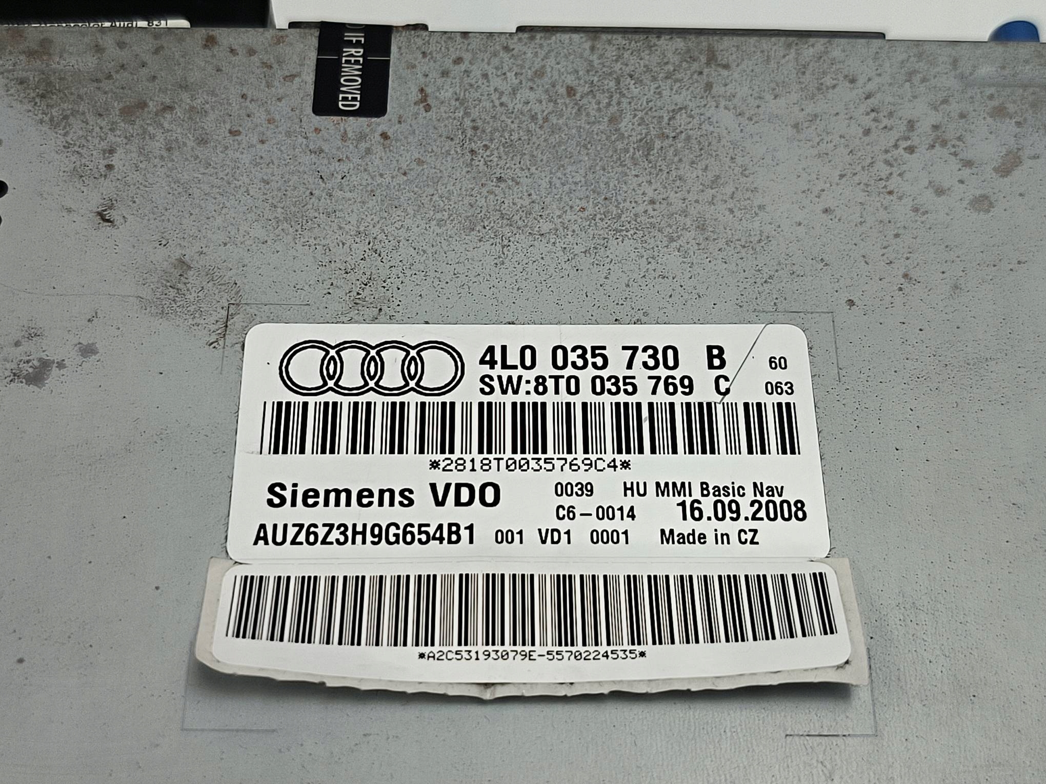 player navigation devices 4L0035730B AUDI A4 B8