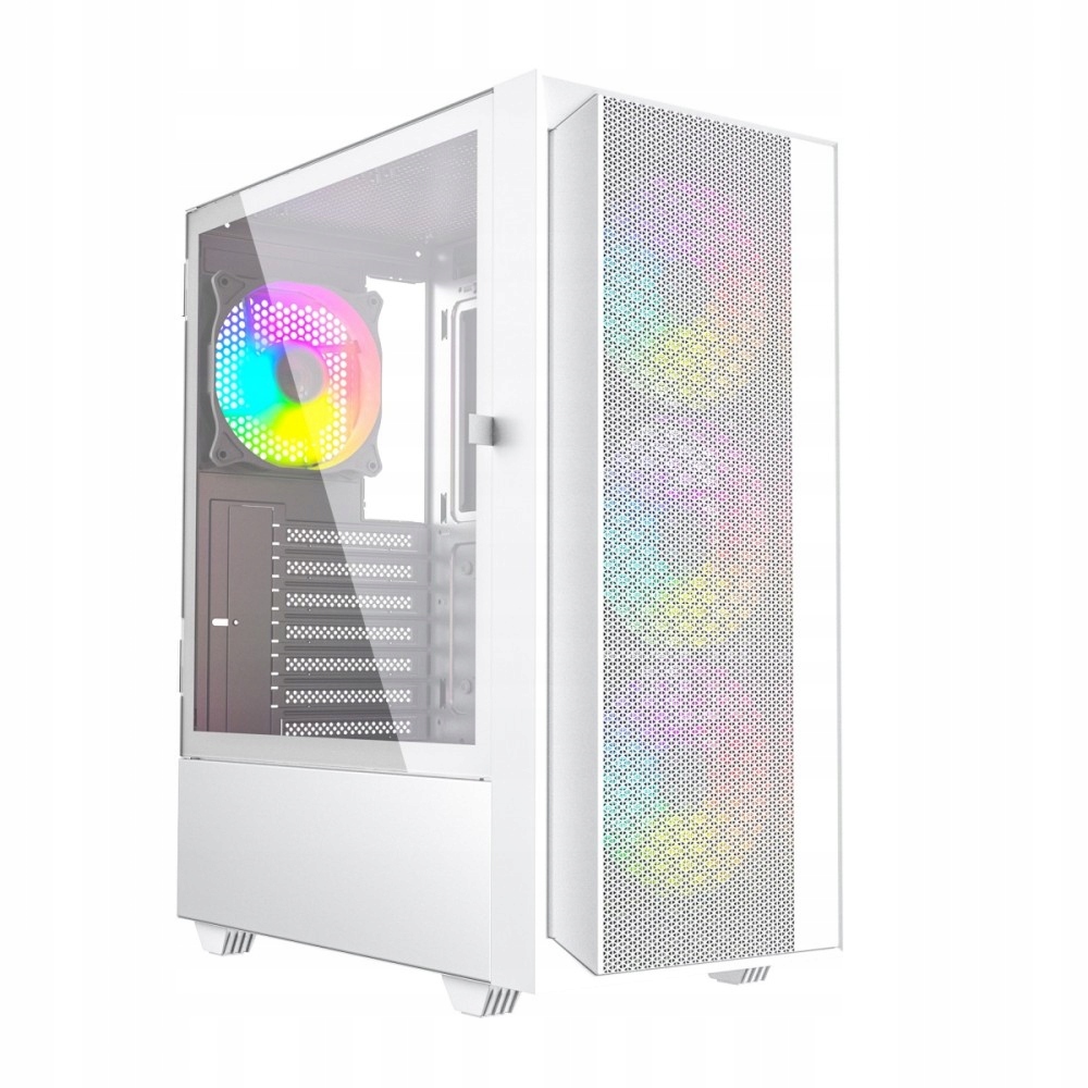 

Gamingowa obudowa Atx podświetlenie Arbg biała Rgb