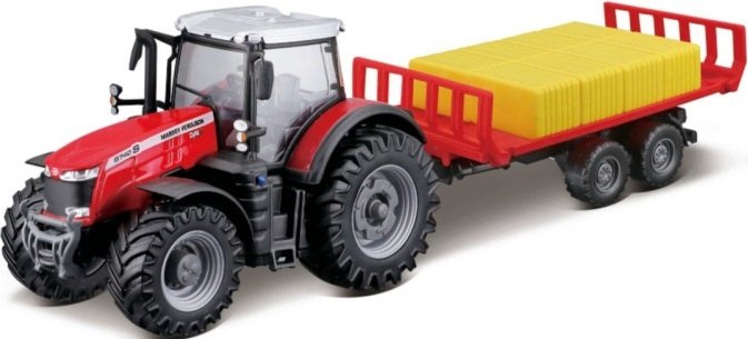 

Traktor Massey Ferguson do słomy Bburago metal