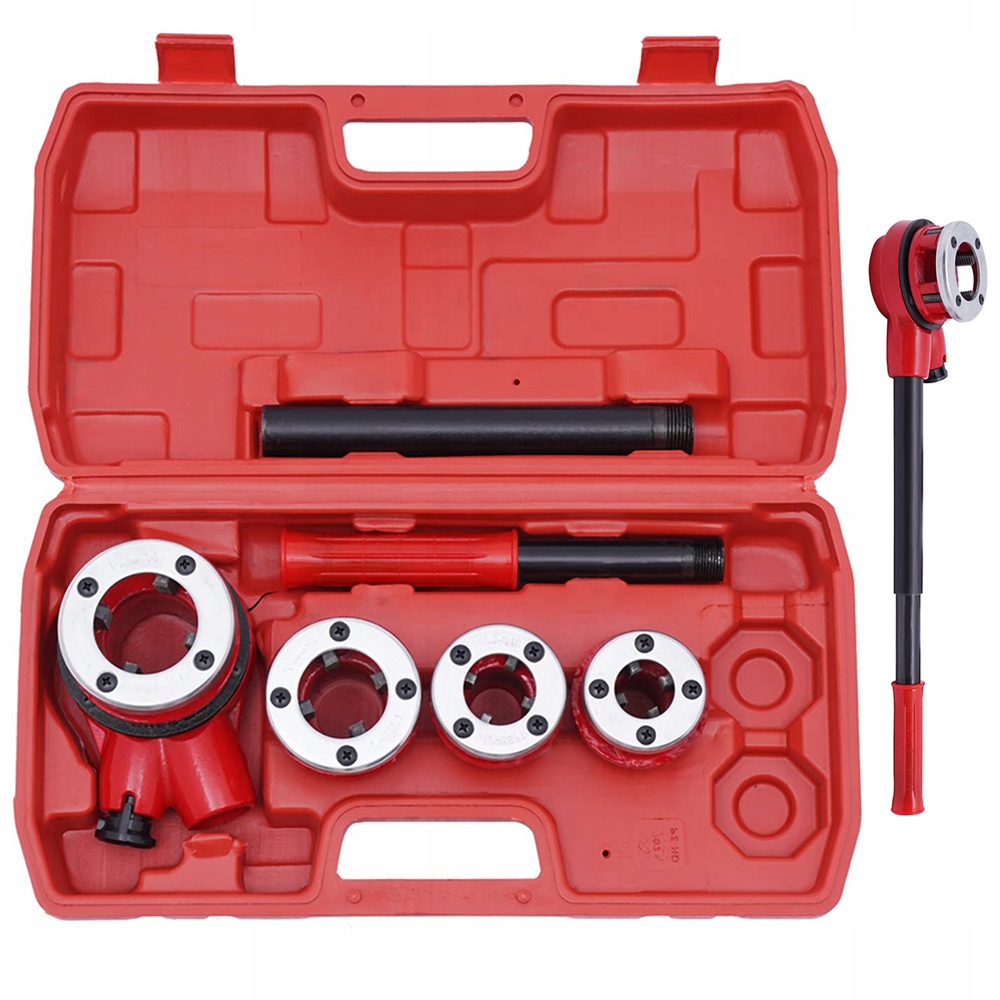 Závitník Na Trubky 7 Elementů Sada Nářezů 1/2, 3/4, 1 a 1 1/4 palce