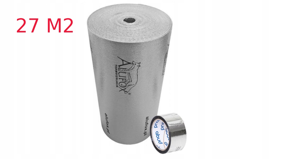 

Alufox mata termoizolacyjna Alu+Pianka+Alu 27m2