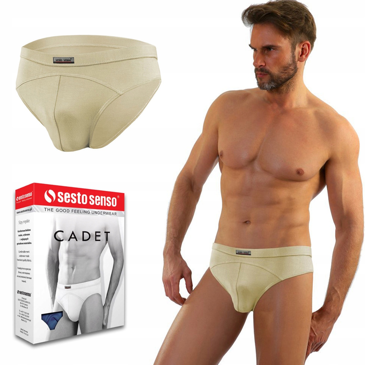 

Sesto Senso Cadet slipy męskie z mikromodalu - XL