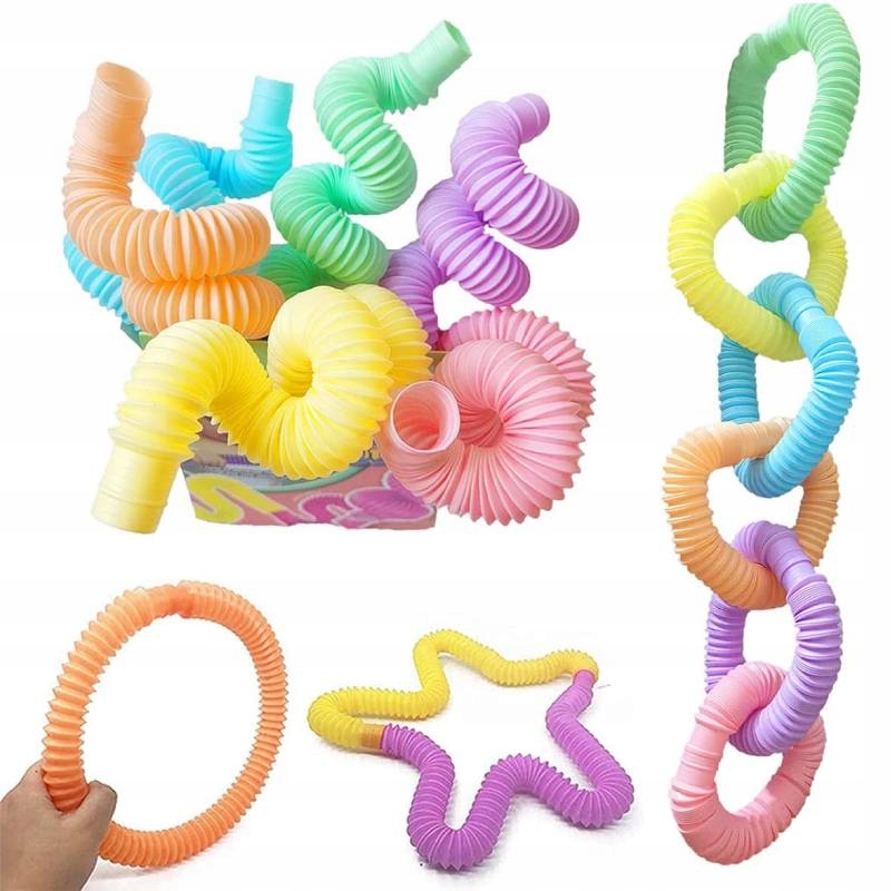 

Fidget Tubes Rurki Antystresowe Zestaw 12szt past
