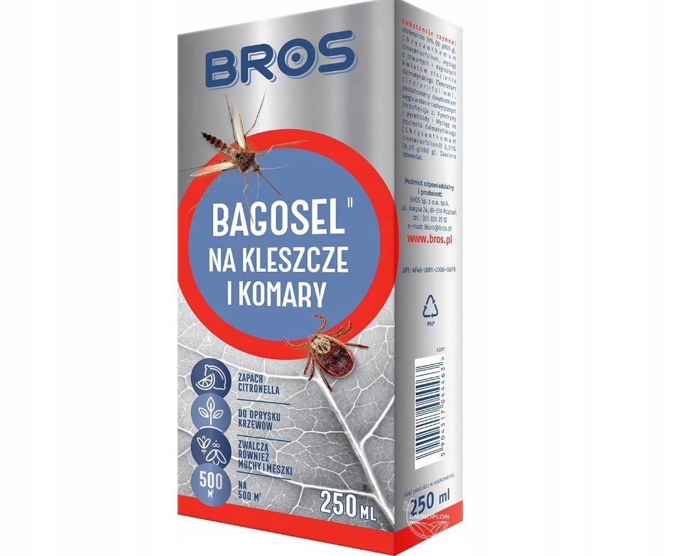 

Bros Preparat do oprysku na komary kleszcze 250ml