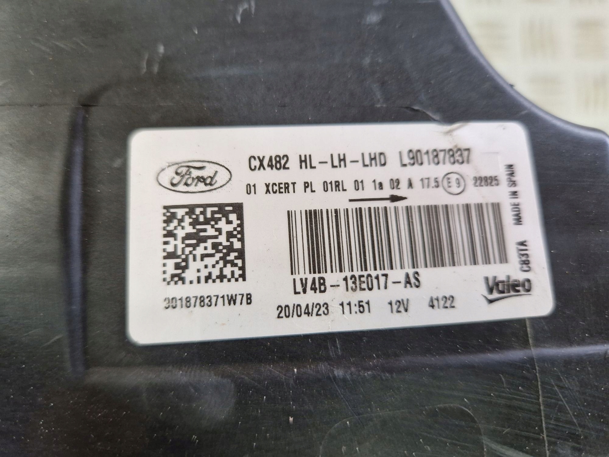 light left front FULL LED FORD KUGA III 2019R->