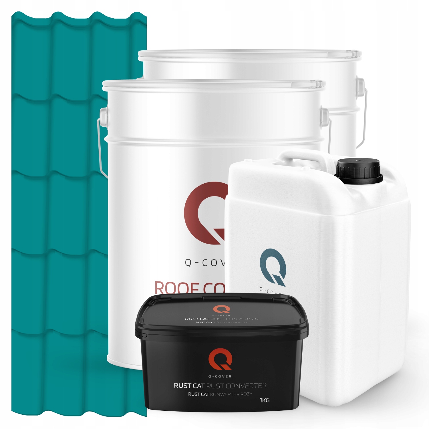 Farba Na Kovovú Strechu Sada Modrá Turkus Ral 5018 74 m2 Lesk