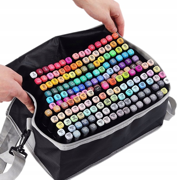 Markery 262 kolory pisaki flamastry dwustronne Kolor Wielokolorowy