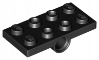 

Lego 26599 Płytka z Otworami 2x4 czarna Nowa (2g)