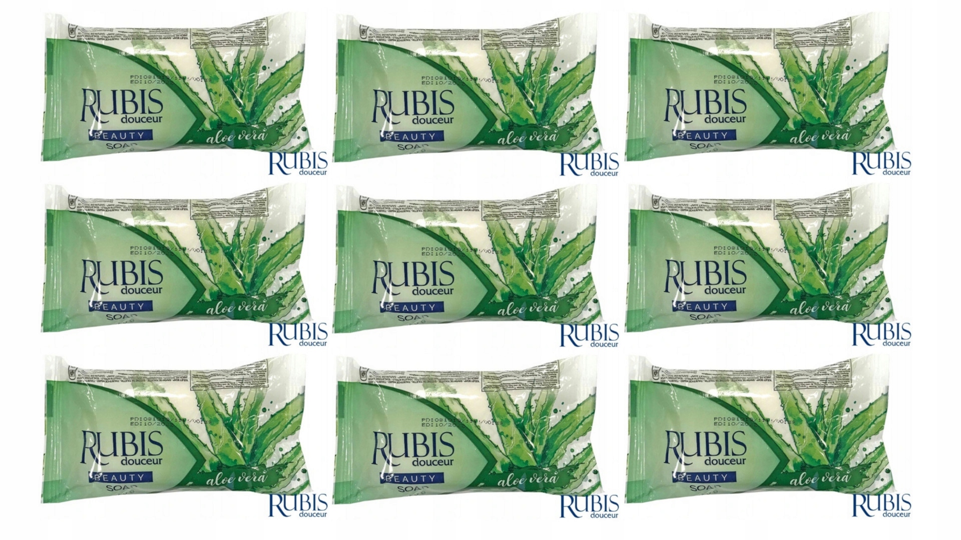 

10 x Rubis Mydło W Kostce Kremowe Aloes 100G