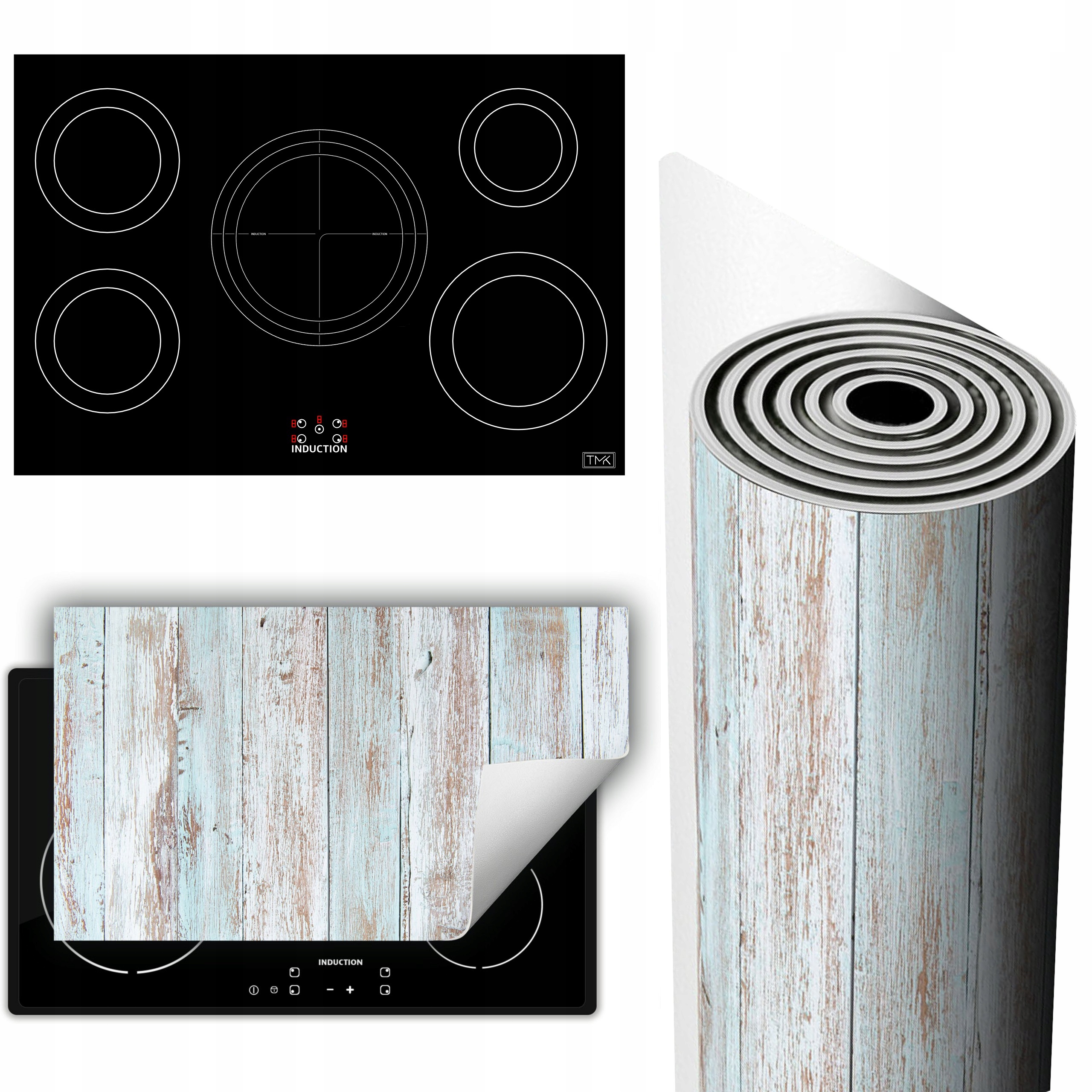 Vinylová Podložka Na Ochranu Kuchyňské Desky 90x52 staré dřevo