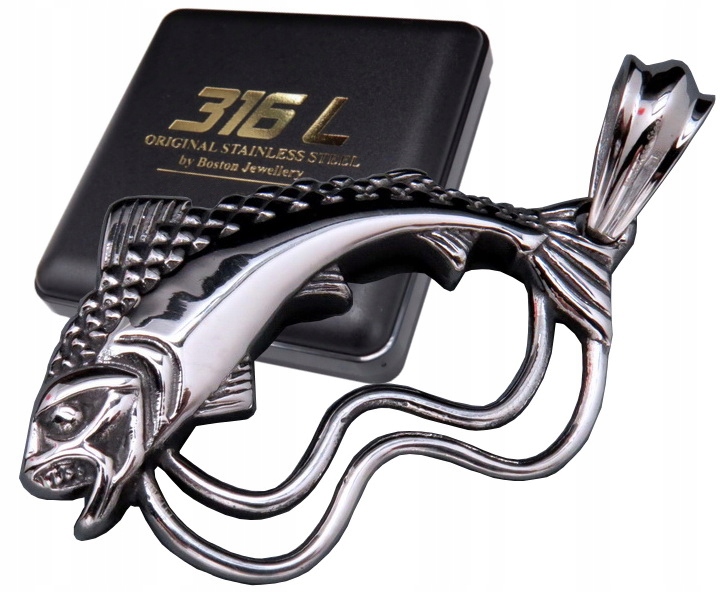 

Srebrna Ryba Pstrąg Na Łańcuszek Stal 316L