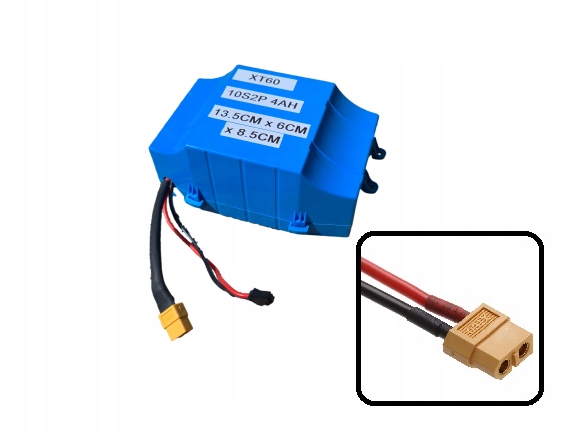 Akumulator Pakiet 36V 42V 4AH 10S2P 20X18650 Do Howerboard Rower Deski XT60