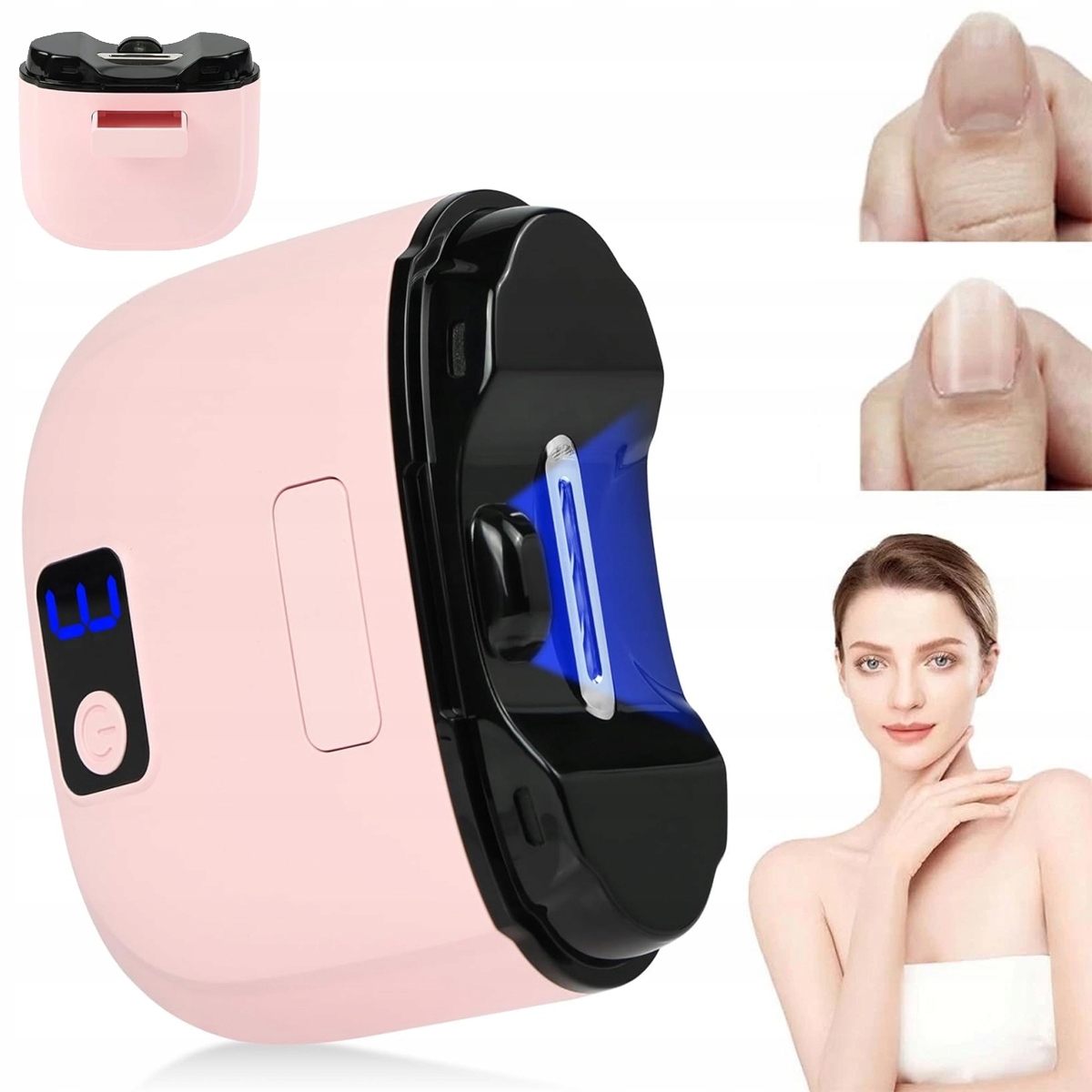 Elektrický Automatický Kleštičkovač Na Nehty Usb-c 500MAH S Led Světlem