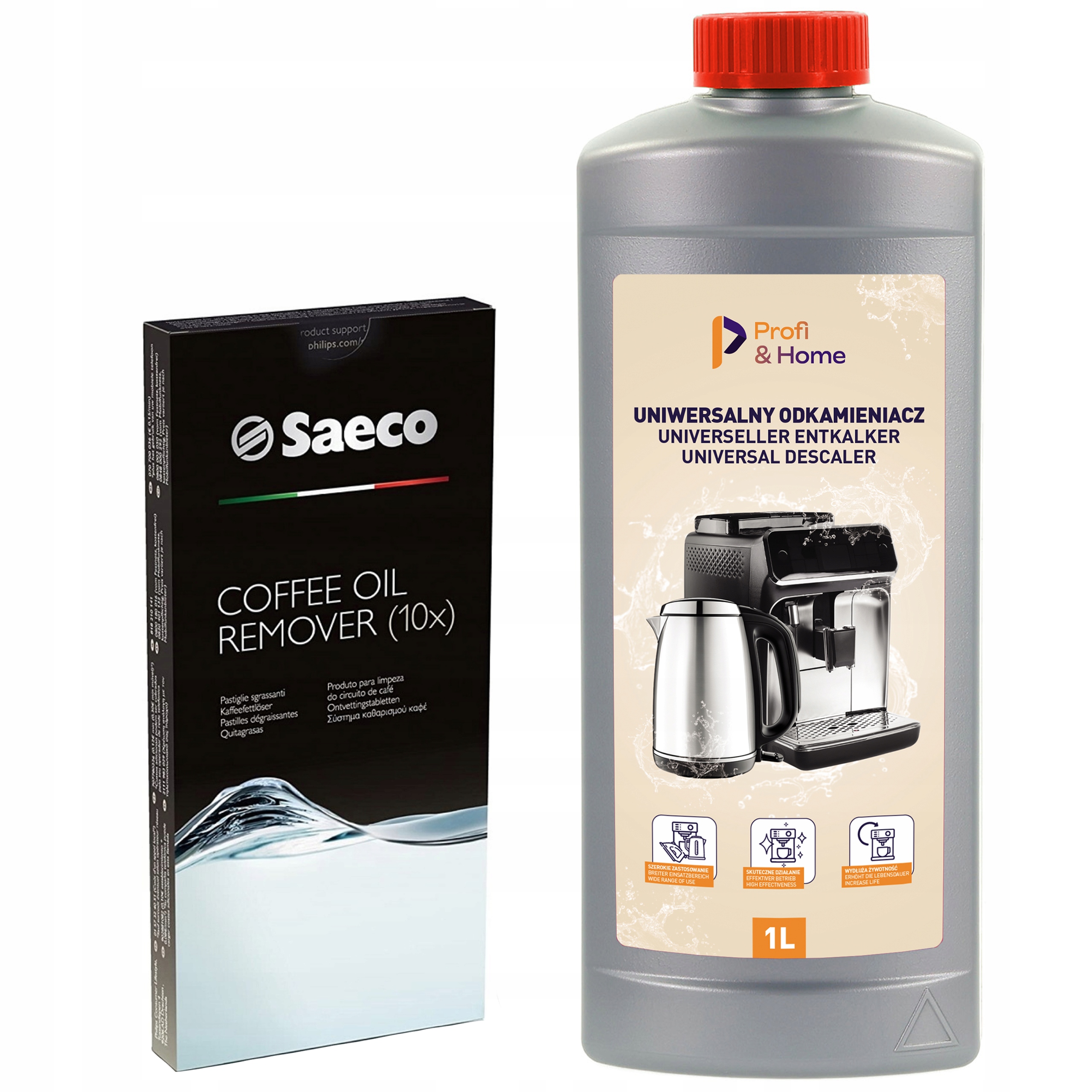 Sada na čištění kávovaru Saeco Philips Delonghi Odvápňovač Tablety