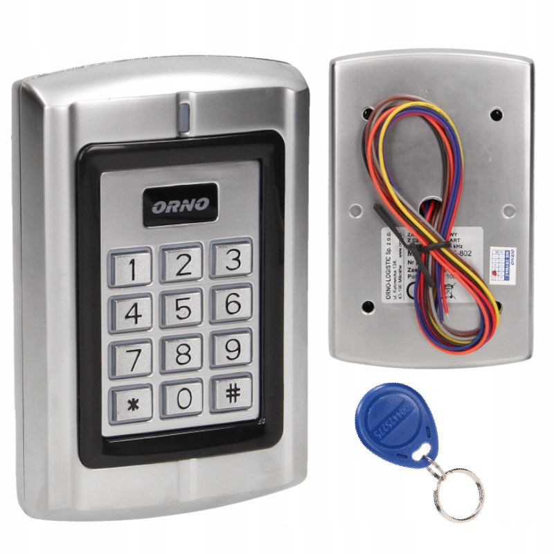 Zamek Szyfrowy Z Czytnikiem Breloków I Kart Zewnętrzny Wodoodporny IP44