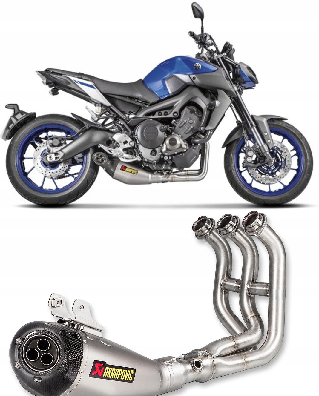 S-Y9R8-HEGEHT - Глушник вихлопної труби Akrapovic YAMAHA MT-09 2014-2020