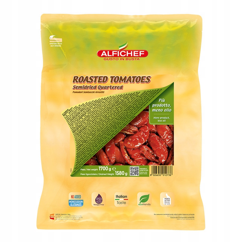 Levně Rajčata pečená čtvrtka 1.7 kg Alfichef