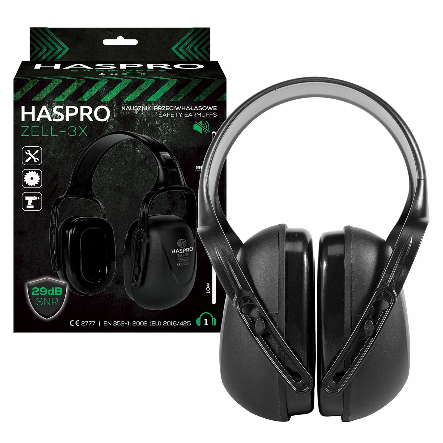 

Haspro ZELL-3X Nauszniki Ochronne Wygłuszające
