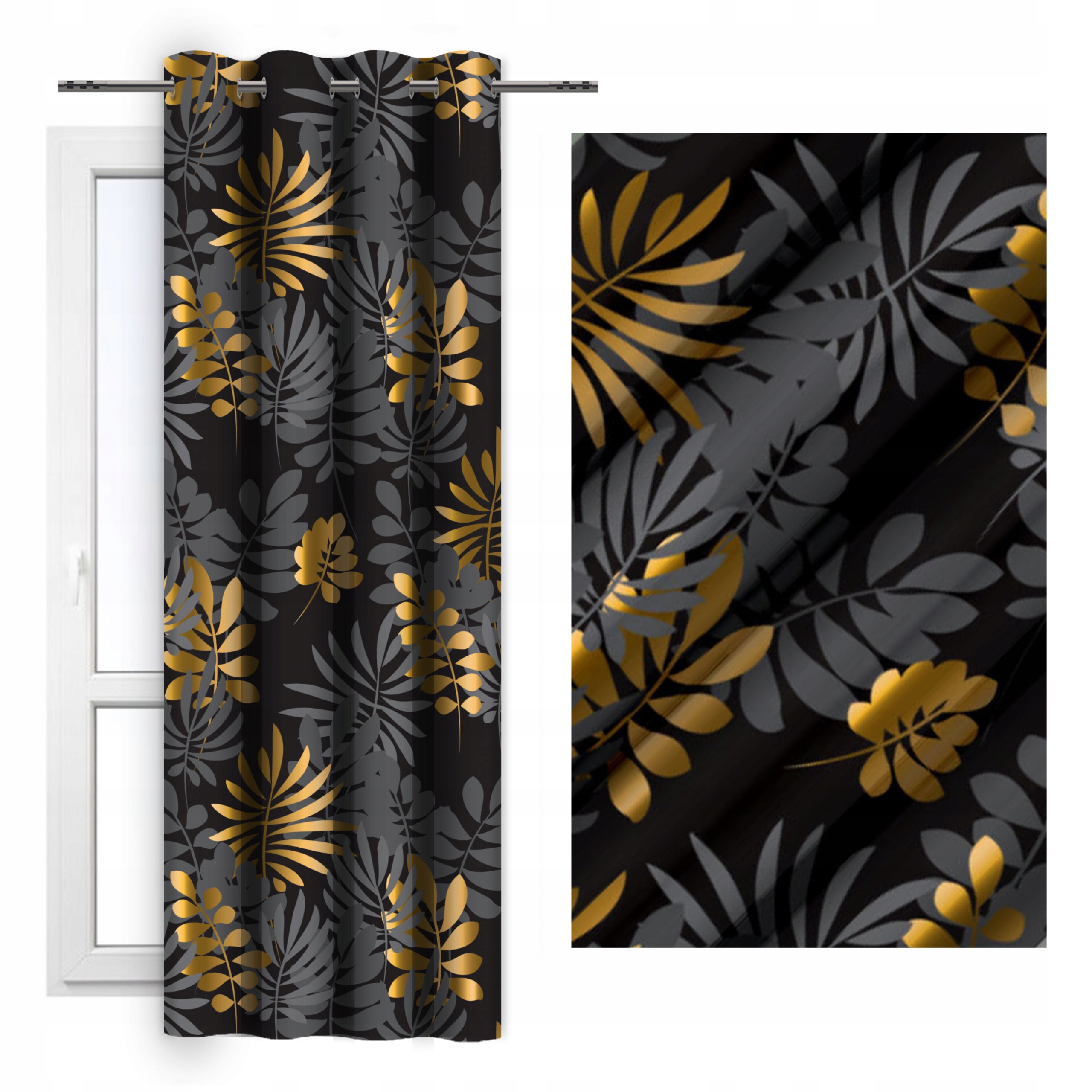 

Gotowa Zasłona Na Przelotkach 140x250 D404-276