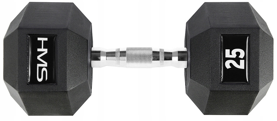 Ocelová činka Hantelka Závaží pro fitness cvičení 25 kg Hms