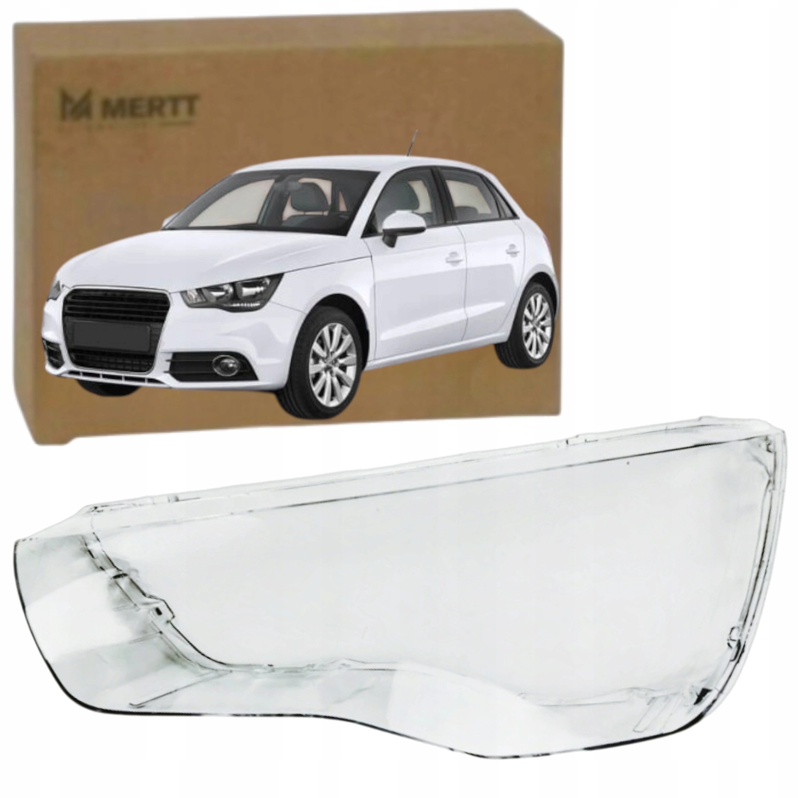 Audi A1 8X 2010-2015 Levé Sklo Sklo Světlometu Předního Světla