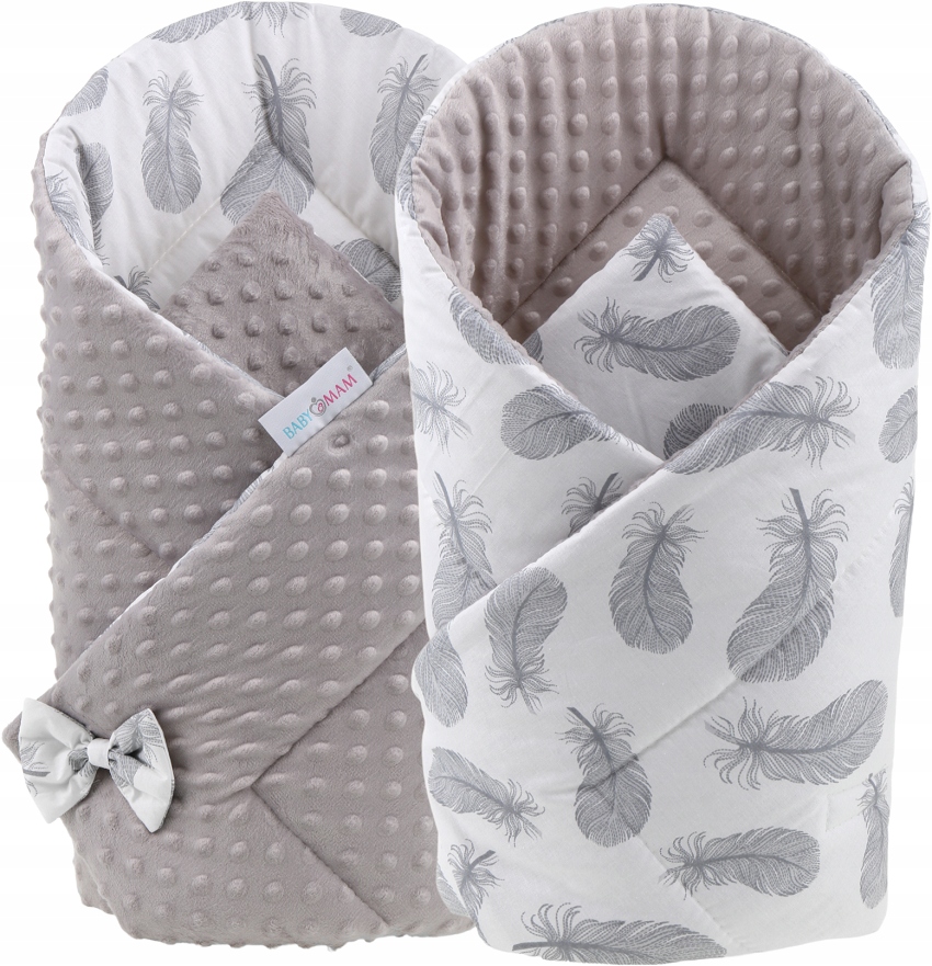 

Babymam Rożek Becik Niemowlęcy Otulacz Minky 80x80