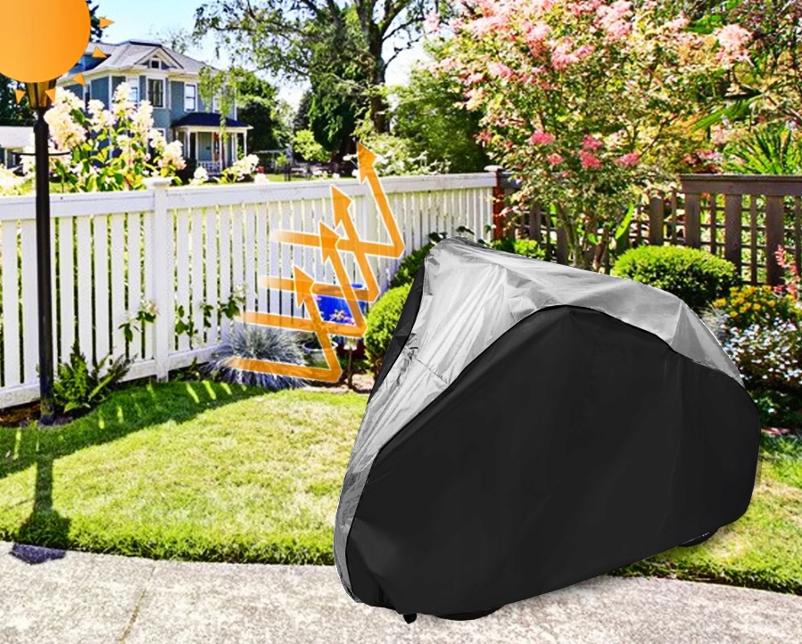 POKROWIEC NA ROWER SKUTER MOTOR WODOODPORNY PLANDEKA ROWEROWA + ETUI Wysokość 110 cm