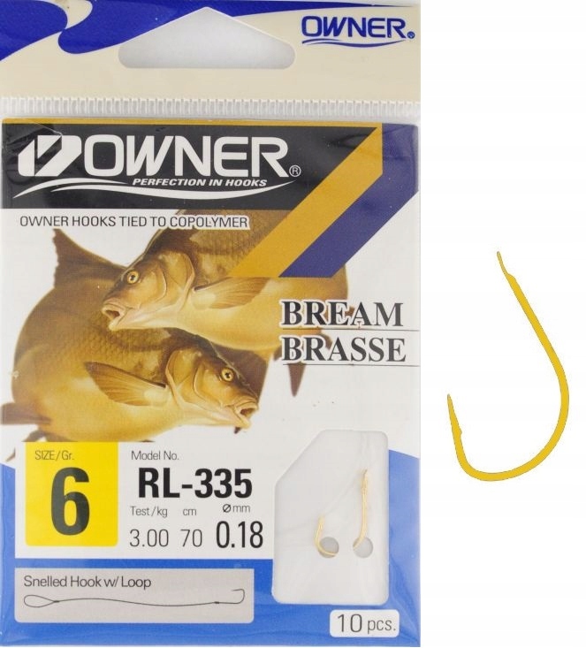 r.6 Haczyki wiązane z przyponem Owner Chinta 50335 RL-335
