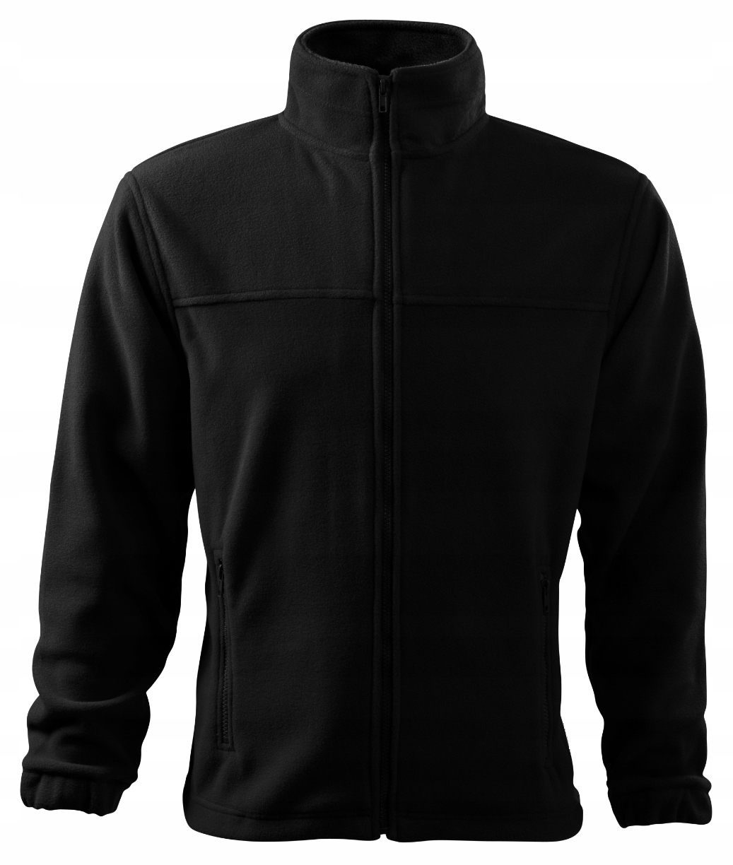 CIEPŁY MIĘKKI POLAR MĘSKI ROZPINANY CZARNY BLUZA ROBOCZA POLAROWA SPORTOWA Marka Hoegert Technik
