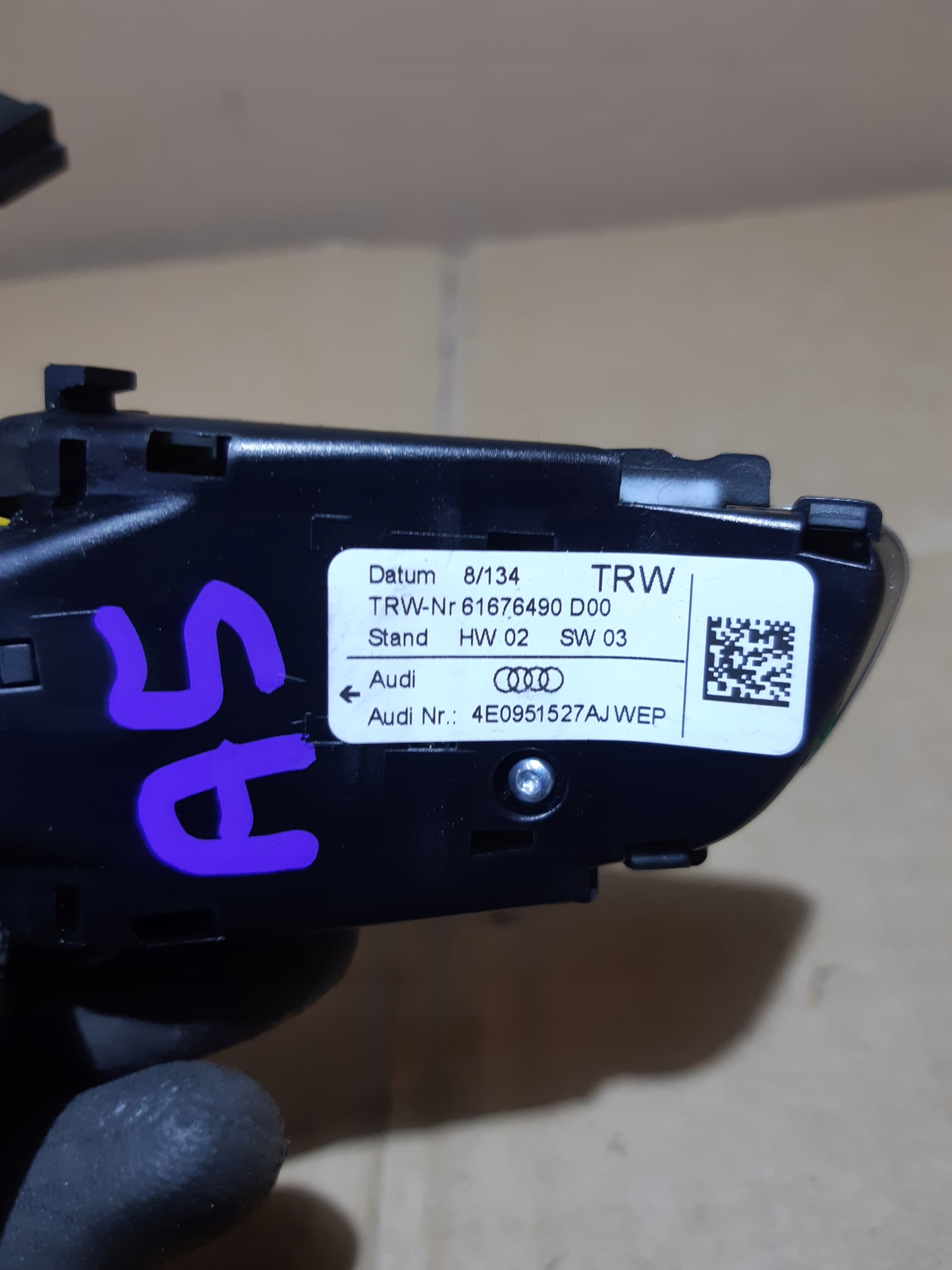 AUDI A5 8T Schalter PRZYCISKI MULTIFUNKCJI CHROM Schaltwippen 4E0951527AH