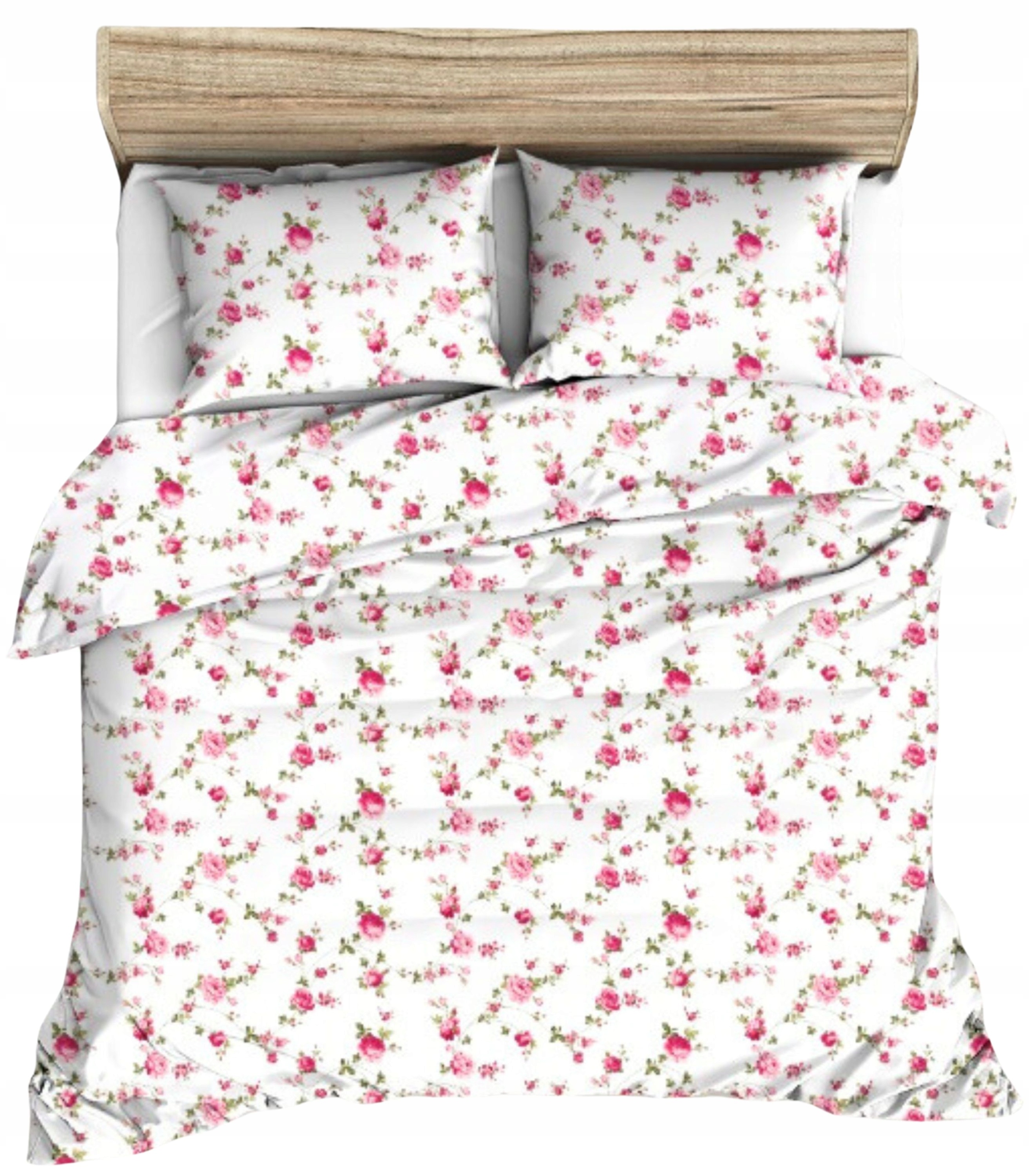 KOMPLET POŚCIELI 200x220 100% BAWEŁNA POLSKI PRODUCENT GRUBA MOCNA KWIATY Marka inna