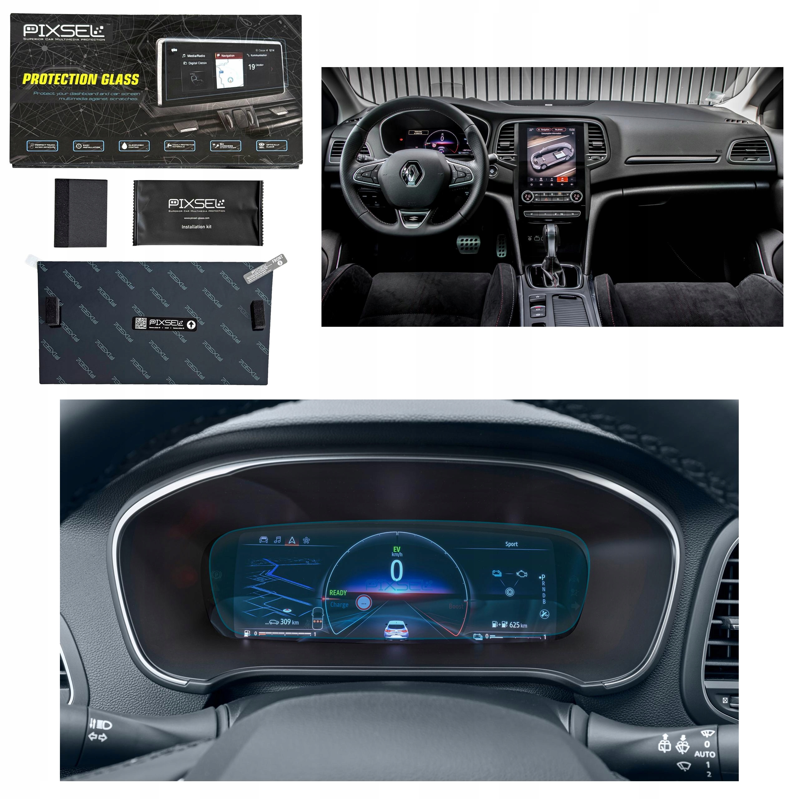 Antyodciskowe Matowe Szkło Ochronne Renault MEGANE-11.9“ 2016-2022