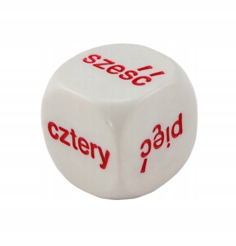 

Kostka K6 Polskie liczby Polish Word Dice 20mm