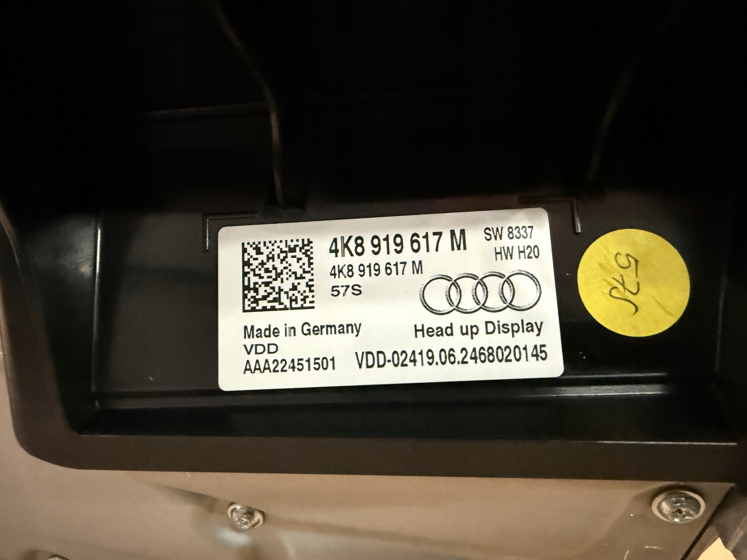 AUDI A7 4K HEAD UP 4K8919617M