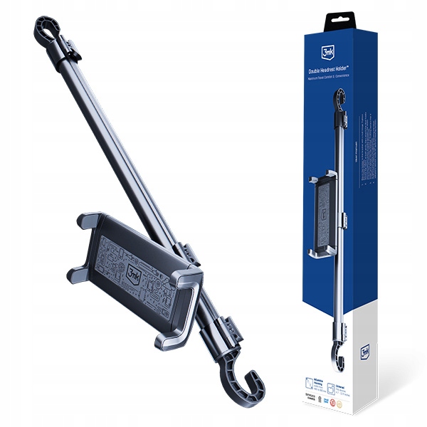Držák pro tablet 3MK Double Headrest Holder Černý