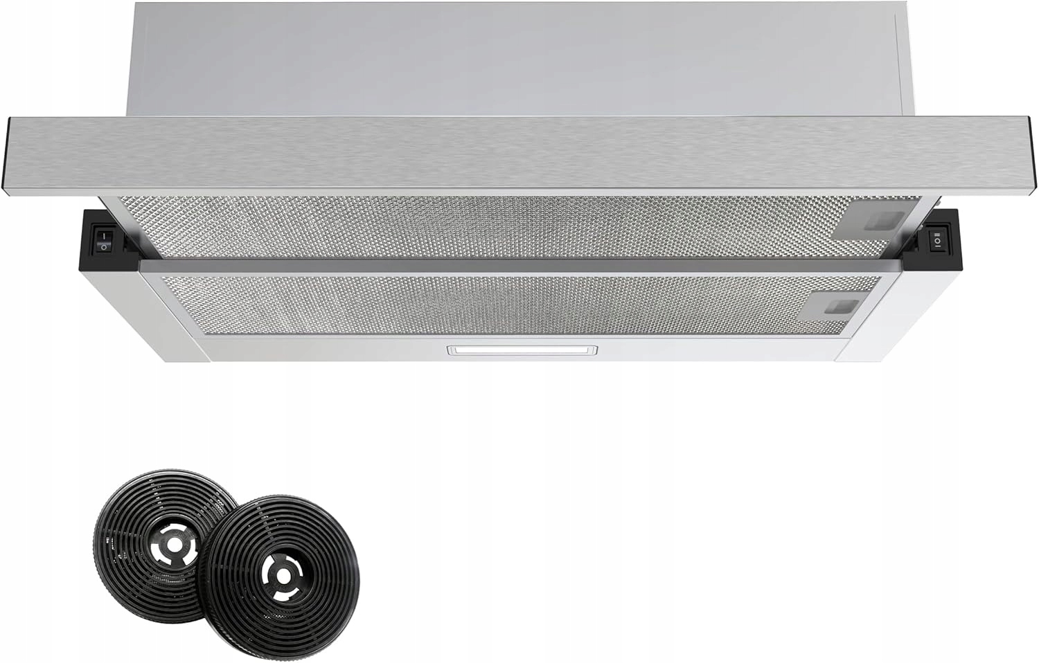 Firegas Okap Teleskopowy Wydajność ssania 350 m³/h 2 poziomy 60 cm X816