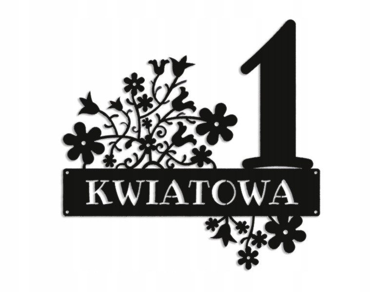 Číslo Na Dom 60 cm Tabuľa Adresa Ocel 2 mm Grafika 5232