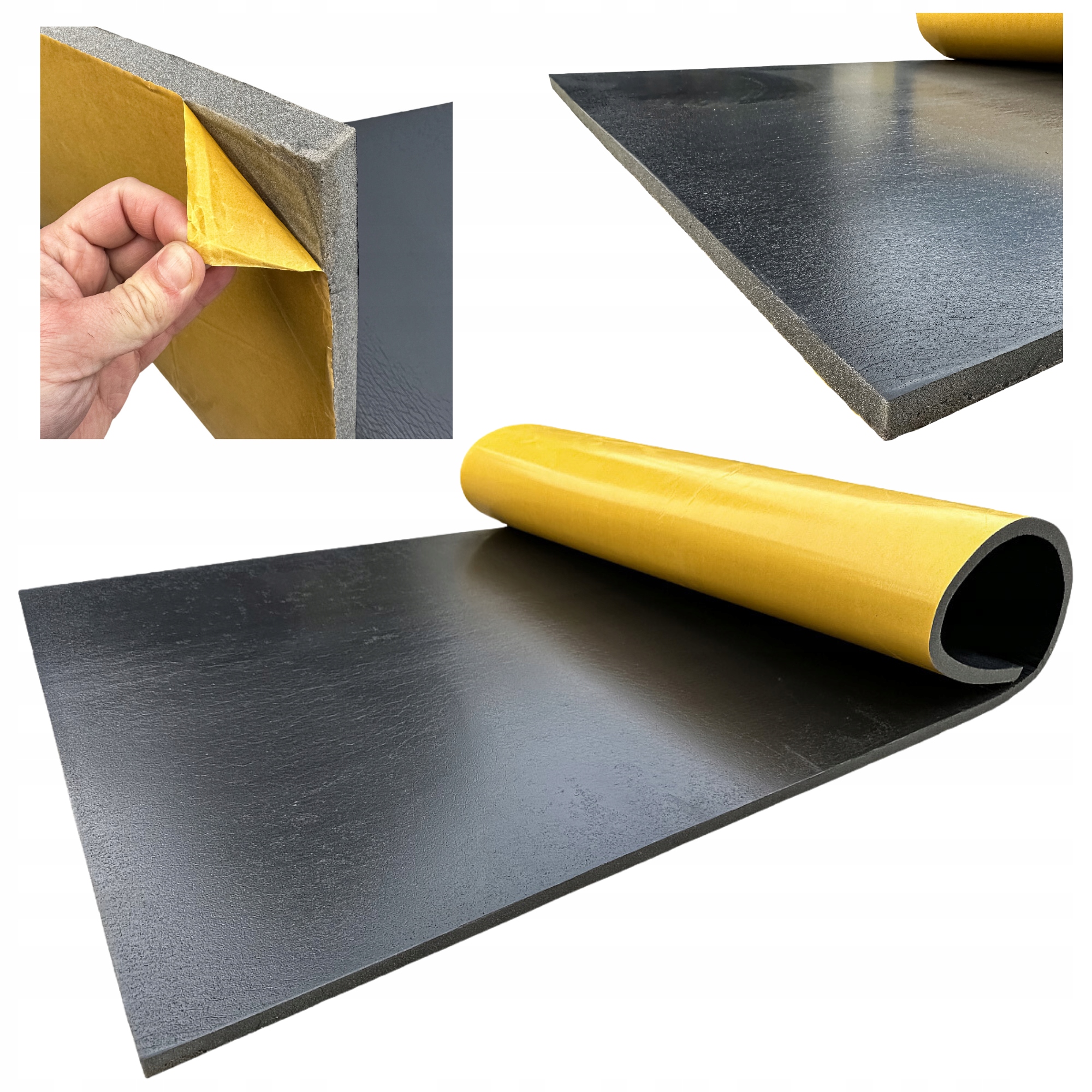 Zvukově Izolační Pěna Abm absorbující hluk s lepidlem 30 mm 100 x 100 cm