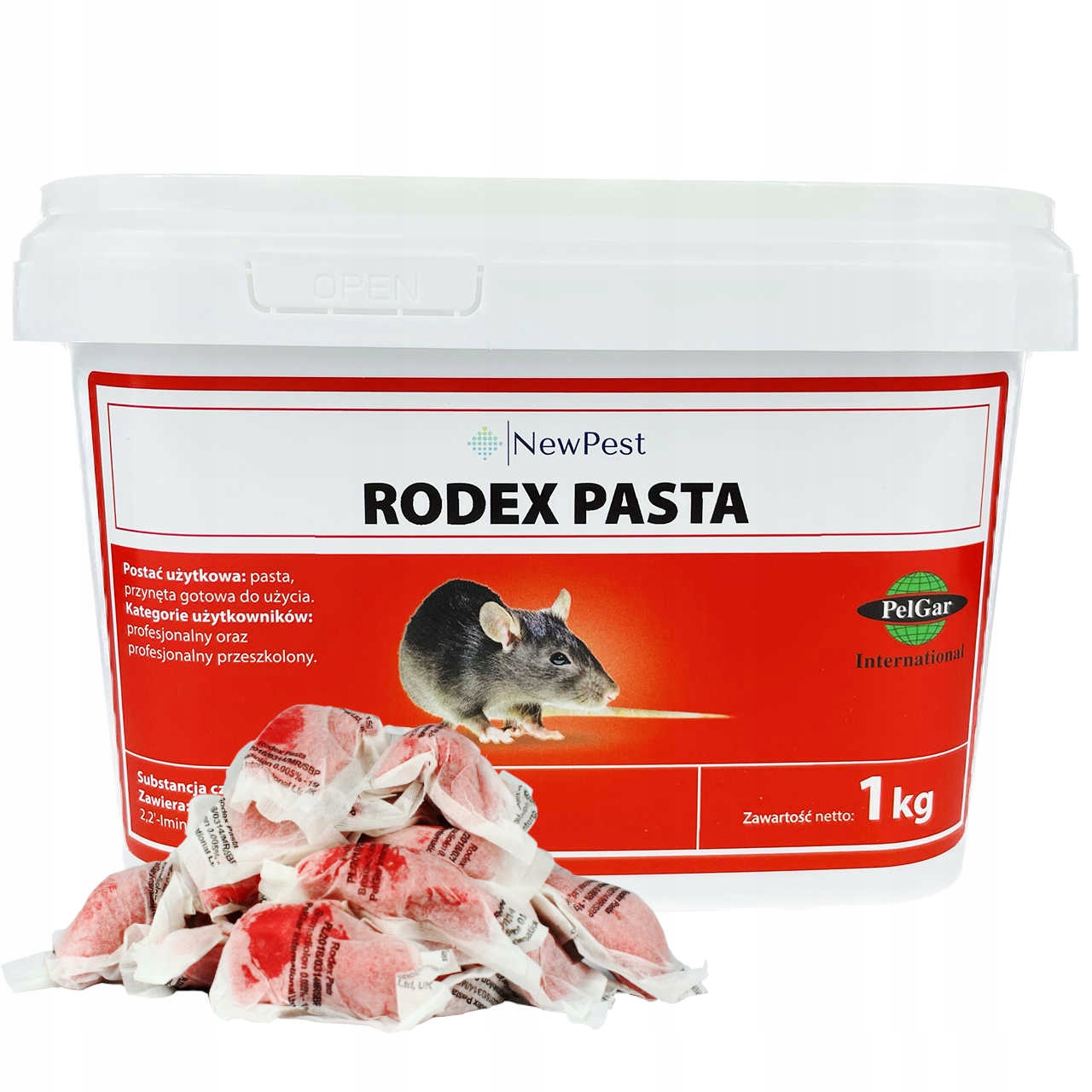 

Profesjonalna Trucizna Na Gryzonie Rodex Pasta 1KG