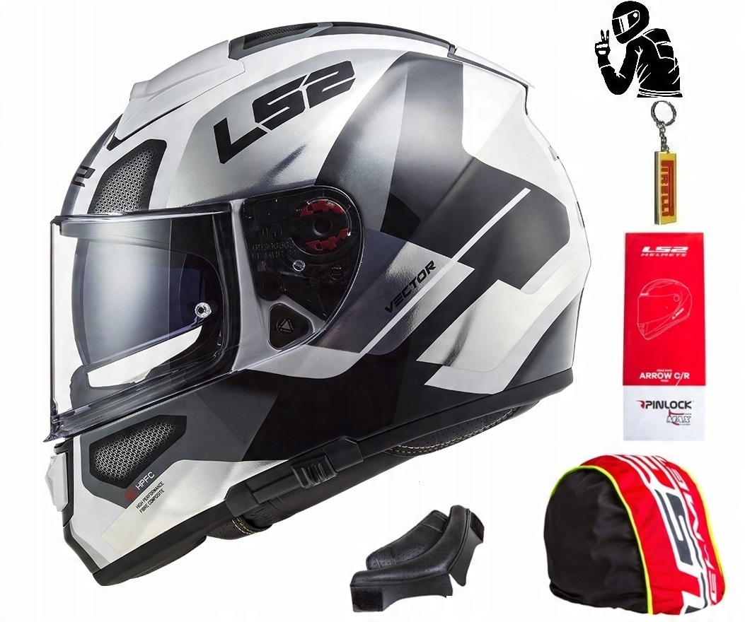 

Kask LS2 FF397 Vector Automat White Titanium M
