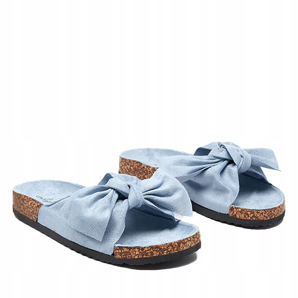 

Niebieskie Damskie Klapki Z Kokardką Xeria 40