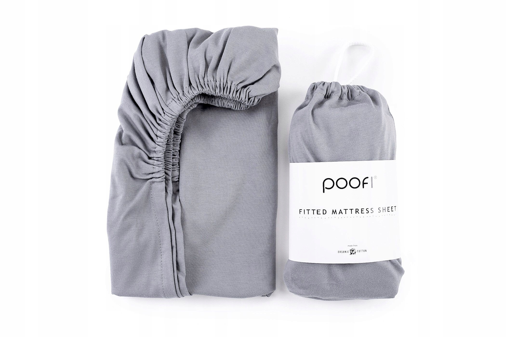 

Poofi Prześcieradło organic 60/120 Popiel